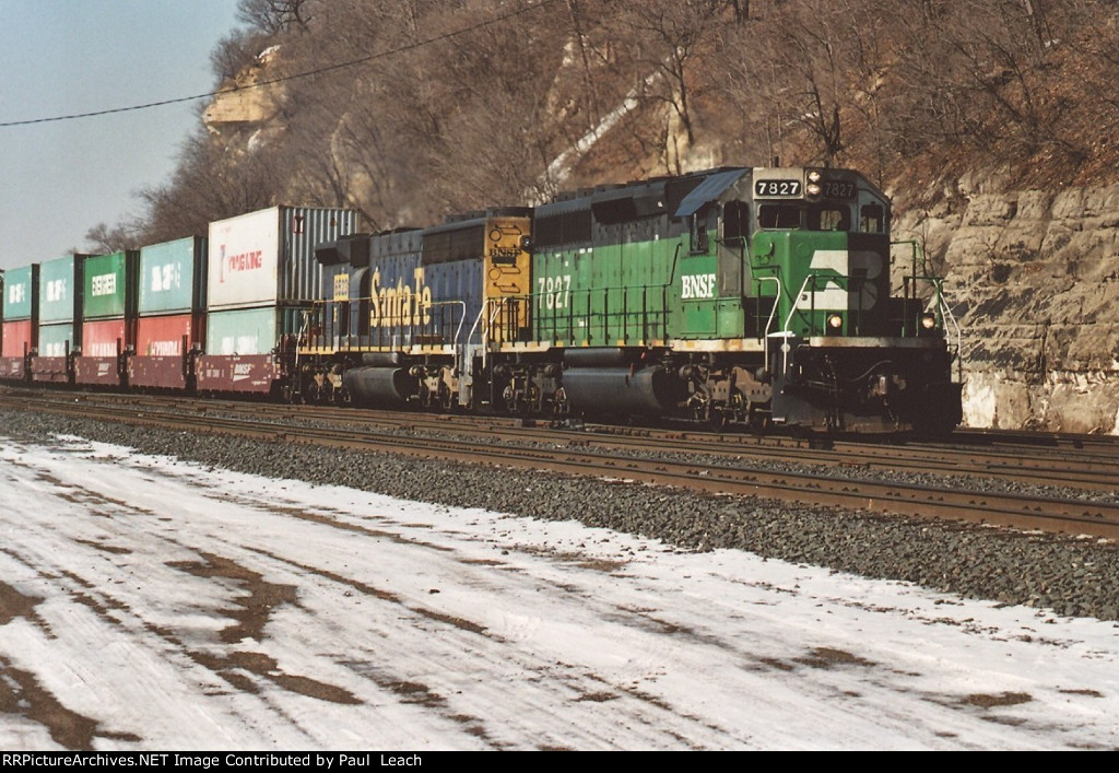 Eastbound stack train